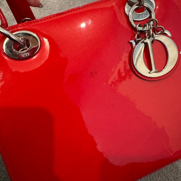 Authentic - Lady Dior Leather - Limited Edition - MEDIUM SIZE Handbag - Picture 3 of 16